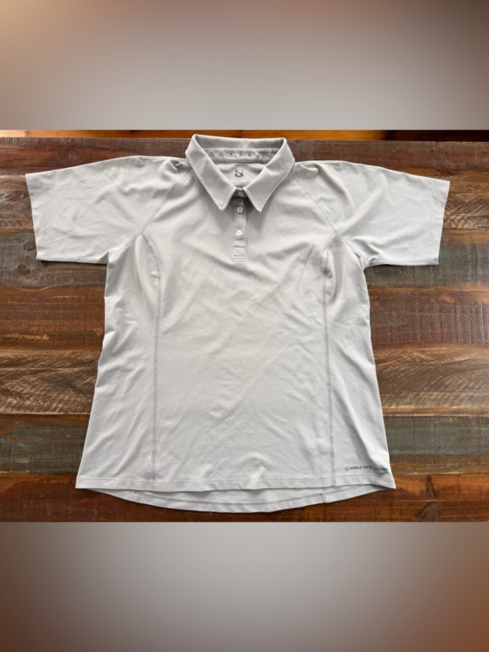 Noble Outfitters Women’s XXL Taupe/Gray Short Sleeve Performance Polo | SKU 0030